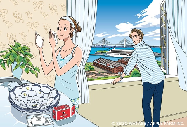 【赤箱 AWA-YA in YOKOHAMA】人気イラストレーター・わたせせいぞうさんが「AWA-YA」のために描き下ろした限定作品