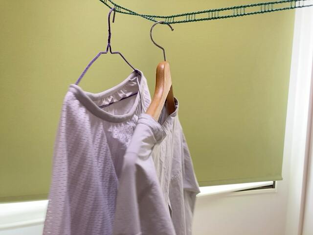 【セリア ハンガーロープ5m】ハンガーやフックをかけます