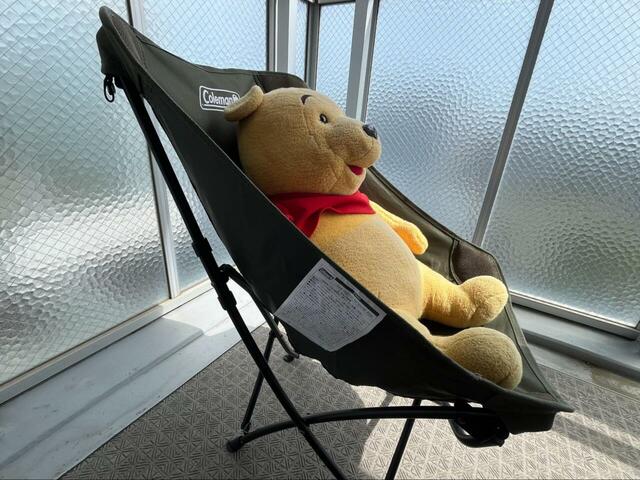 【コールマン　ヒーリングチェアNX】体全体をやさしく包み込んでくれて、フレームがお尻に当たるような違和感もナシ！