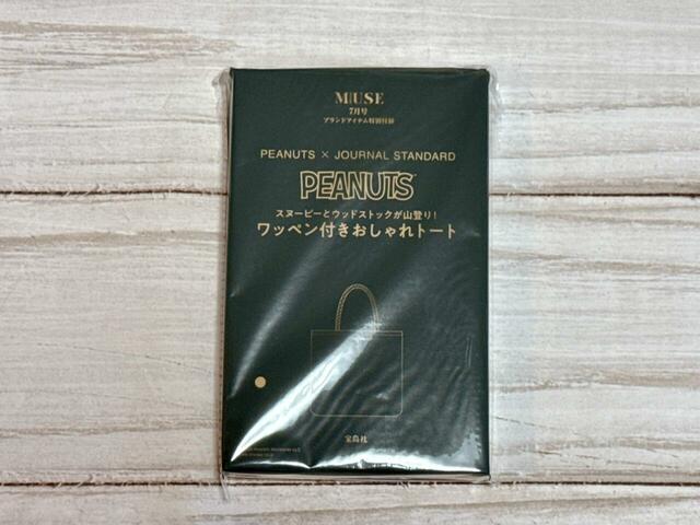 付録は「PEANUTS×JOURNAL STANDARD(ピーナッツ×ジャーナル スタンダード)スヌーピーとウッドストックが山登り!ワッペン付きおしゃれトートバッグ」
