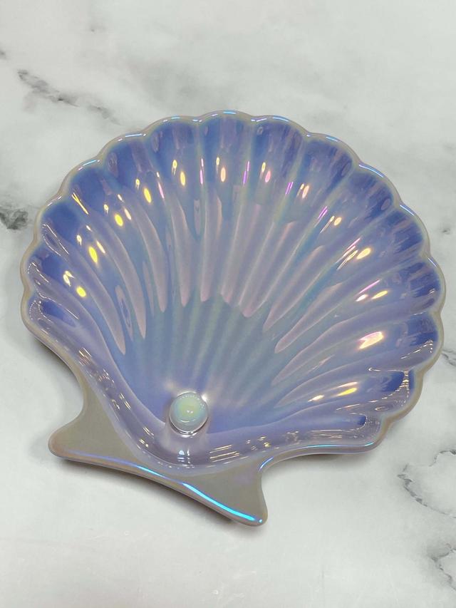 【Francfranc（フランフラン）】オパールシェル　プレート　S  PURPLE／税込900円