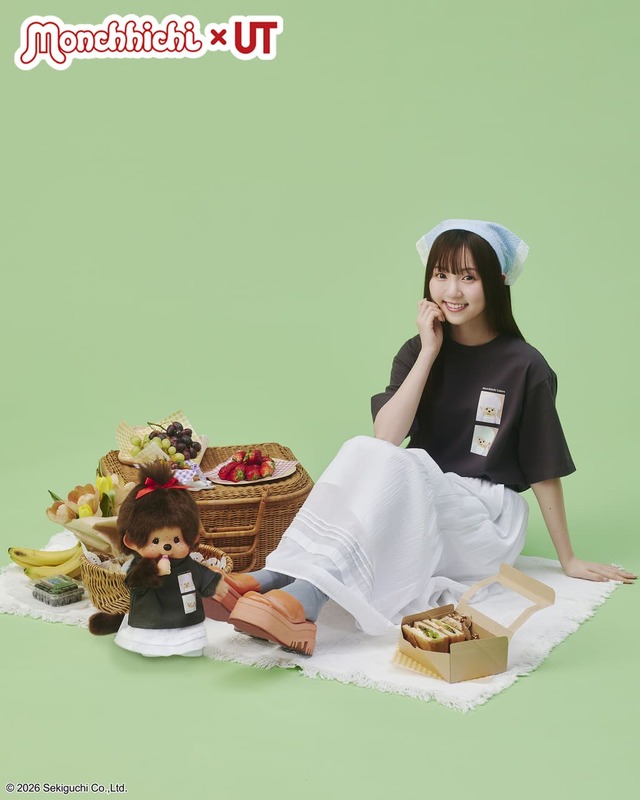 【ユニクロ×モンチッチ】モンチッチが曜日ごとに異なるUTの着こなしを披露する「7日間スタイリング」水曜日