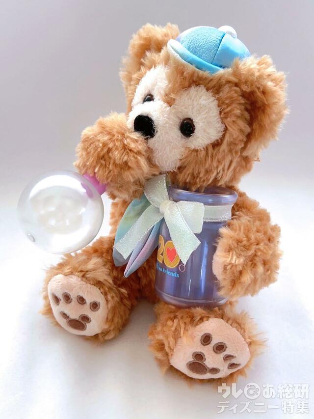 「ダッフィー＆フレンズ20周年：カラフルハピネス」ぬいぐるみ