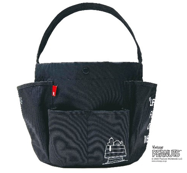 【スヌーピー】IP.デリ.ポケッツ.Peanuts-7U BLACK 4,400 円(税込)