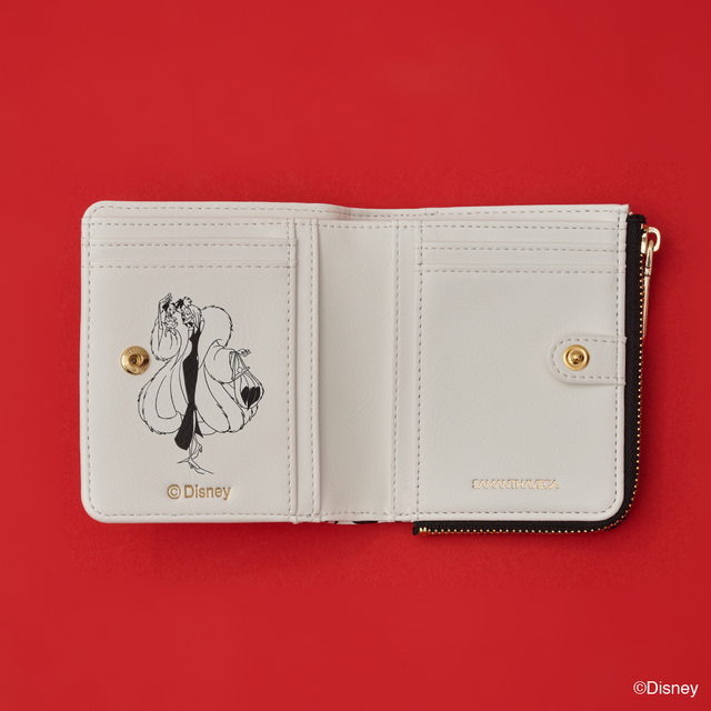 折財布 ￥17,600｜サマンサベガ ディズニーヴィランズ「クルエラ」コレクション