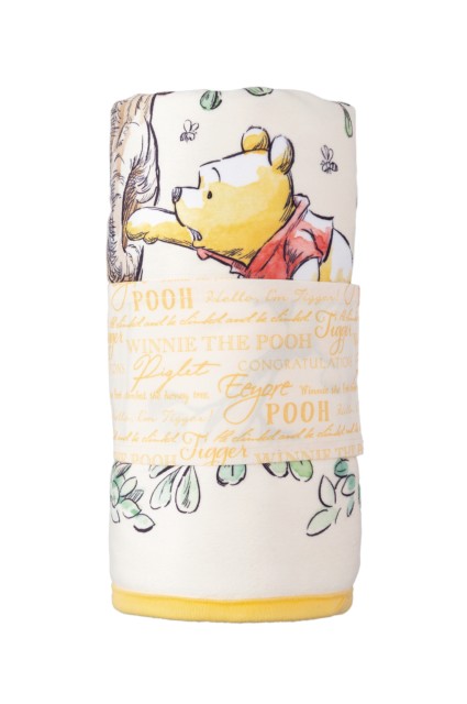 ブランケット 4,300円｜縦約71×横約97cm｜東京ディズニーリゾートAfternoonTeaプロデュース限定アイテム第3期「くまのプーさん」｜東京ディズニーランド「ホームストア」、東京ディズニーシー「ベッラ・ミンニ・コレクション」