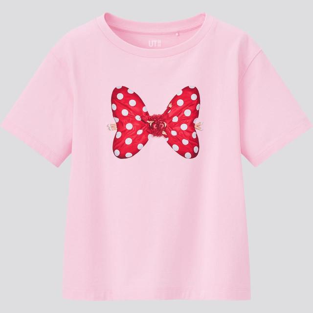 GIRLS ディズニー ミッキーマウス ＆ ミニーマウス アート バイ 吉田ユニ UT グラフィックTシャツ（半袖） 990円