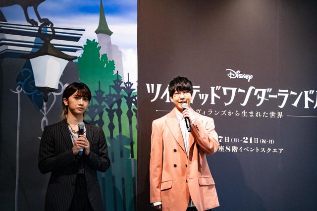 【ツイステ展】トークショーの様子／花江夏樹（右）、古田一紀（左）