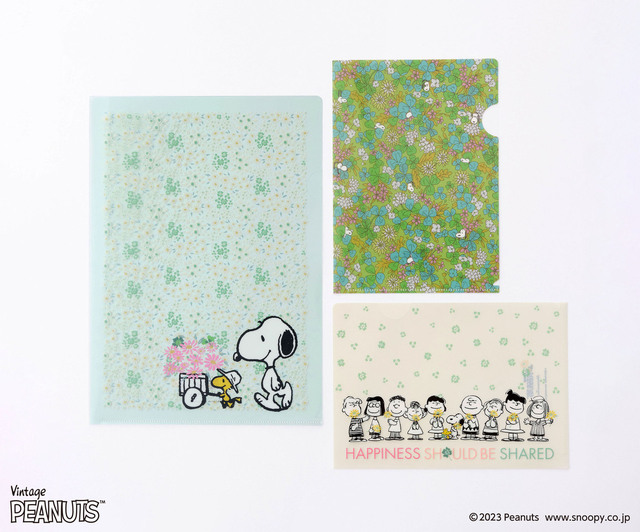 【PEANUTS×Afternoon Teaの新シリーズ】クリアファイル(3枚セット) ¥825