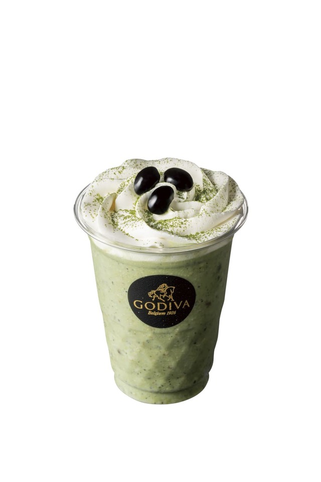 【ゴディバ】兵庫県限定 「黒豆抹茶 ショコリキサー」取扱店：ゴディバ 神戸三田プレミアム･アウトレット、ゴディバ 三井アウトレットパーク マリンピア神戸、価格：レギュラーサイズ 790円／ふっくら炊き上げた黒豆のやさしい甘みと、香り高い抹茶のほろ苦さを楽しめる