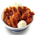 チキンカツとから揚げの合い盛り丼