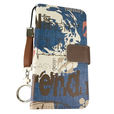 手帳型 スマホケース デニムプリント