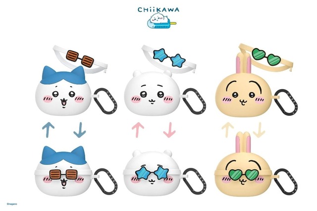 【ちいかわ×CASETiFY】取り外し可能なサングラス付きのイヤホンケース
