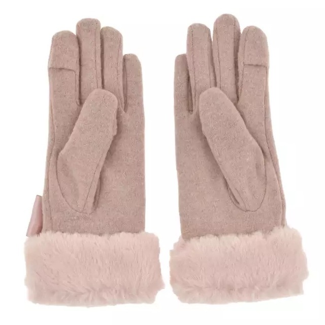 【Maison de FLEUR】マリー おしゃれキャット 手袋・グローブ ビジュー リボン 7,000円