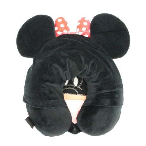 【ディズニー】フード付きネックピロー抗菌（ミニーマウス）