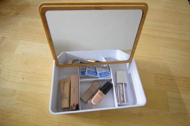 【ダイソー】BAMBOO BOX MIRROR（竹ボックスミラー）／300円