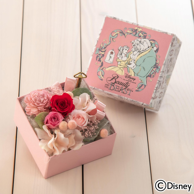 ディズニー オルゴールフラワー「Beauty and the Beast」(ディズニー映画 『美女と野獣』より)