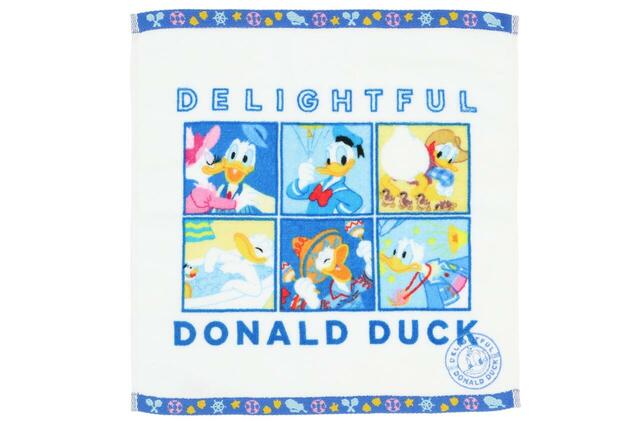 ウォッシュタオル 1,000円|東京ディズニーリゾート ドナルドダック新作グッズ|販売店舗:東京ディズニーランド「ホームストア」、東京ディズニーシー「ヴィラ・ドナルド・ホームショップ」|発売日:2026年10月15日(木)