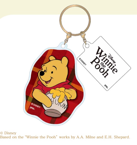 アクリルキーホルダー タータンチェック プーさん1,210円 【展覧会限定】