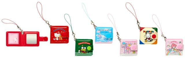 【サンリオショップ55周年記念「Mini Sanrioシリーズ」】シークレットビニールウォレット風ミニミラー(1アイテム/全6種)各693円