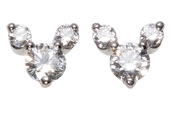 Mickey Mouse -Three Diamonds-　ミッキーマウス ピアス｜¥69,300（税込）