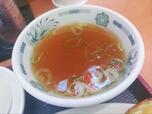 【日高屋 朝定食】醤油ベースの中華スープ