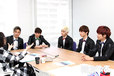 NU’EST＠「韓流ぴあ」取材の様子