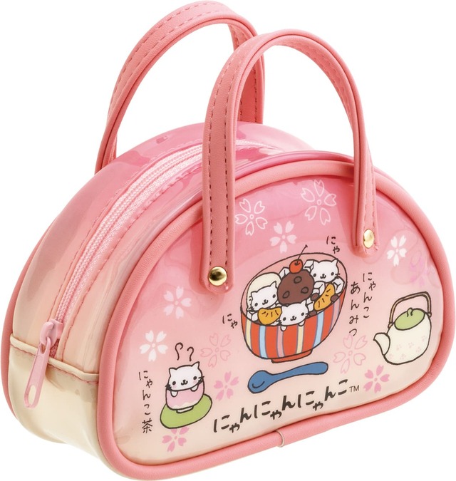 【サンエックスキャラクターズ　あのころのともだち】「ポーチ」にゃんにゃんにゃんこ　1,980円