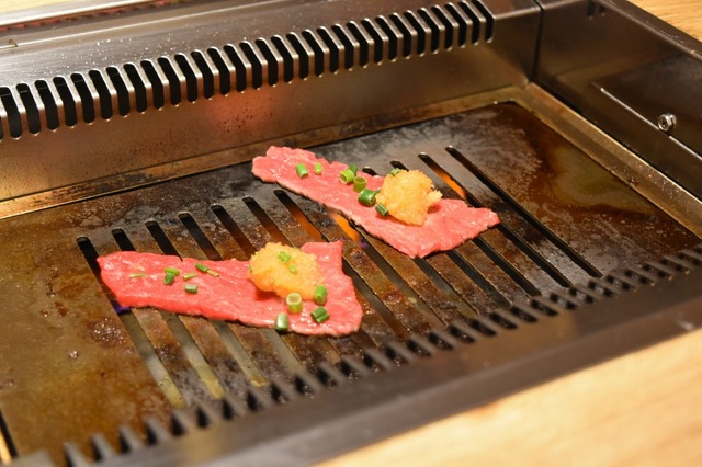 片面をじっくり焼く