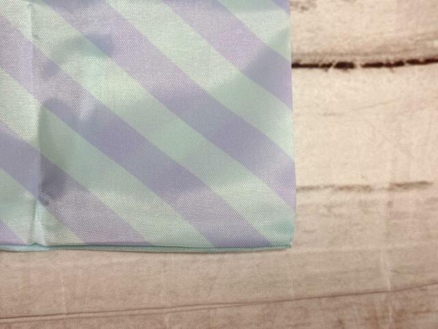 ミントグリーン×ラベンダーのストライプが夢かわいい〜！