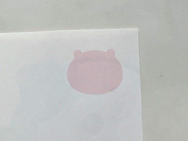 切手を貼る箇所はちいかわのお顔シルエット！