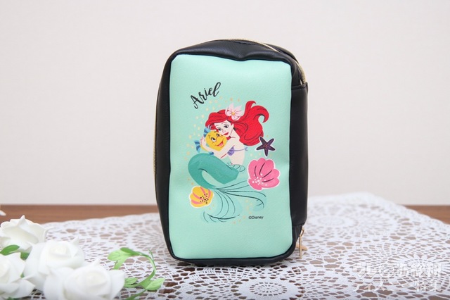 『sweet 2021年8月号増刊』特別付録「ディズニープリンセスデザインのダブルジップコスメポーチ&ミラー」