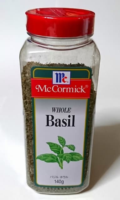 【No.5】【マコーミック バジル ボウル 140g 598円】ナポリピッツアや鶏肉・魚のソテー、香草焼きなどなど、汎用性の高さも売り