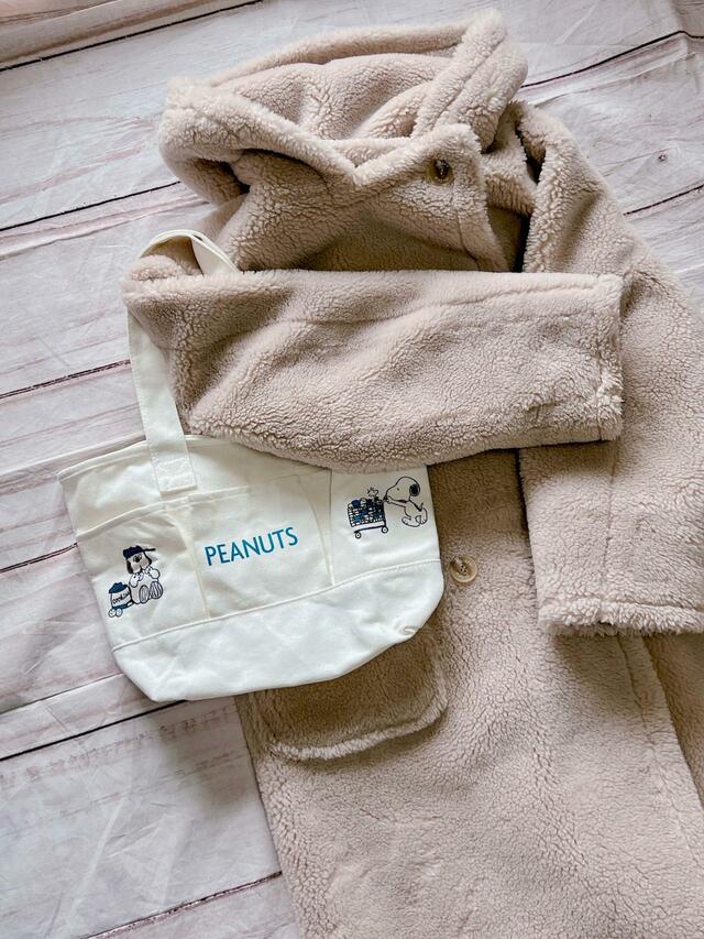 ボアコートと合わせても肩がけできちゃう！