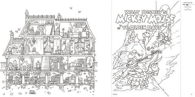 大人ディズニー 夢の世界へ 素敵な塗り絵レッスンブック