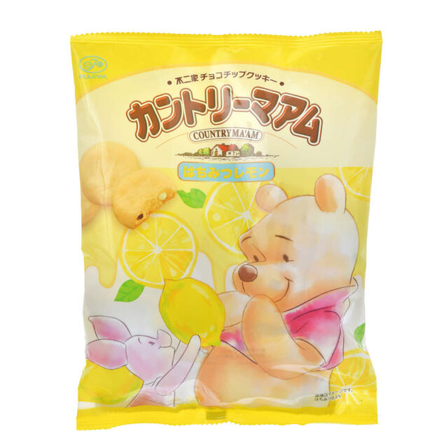 【不二家】カントリーマアム プー＆フレンズ はちみつレモン チョコチップクッキー LEMON 500円