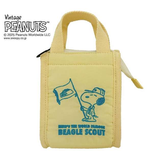 洗濯機で丸洗いできるミニバッグ「スヌーピー」|¥ 2,750 (税込)