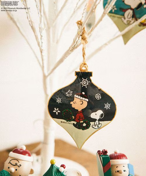 【BAYFLOW×PEANUTSコラボ人気ランキング 9位】「【PEANUTS×BAYFLOW】メタルオーナメント★2025X'mas★」880円（税込）