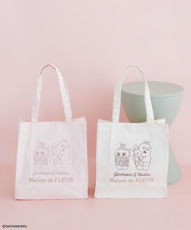 【Maison de FLEUR×ガチャピン&ムック】「ガチャピンとムック スクエアトートバッグ」6,600円