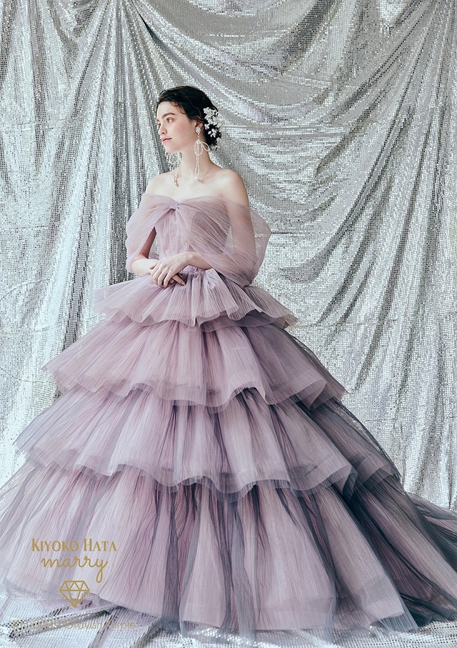 KIYOKO HATA（キヨコハタ）×marry（マリー）新作ウェディングドレス　KH-0039_GrayishPurple