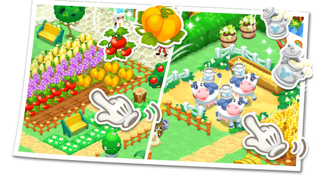 「マジックキャッスル ドリームアイランド」畑から作物を収穫 ©Disney