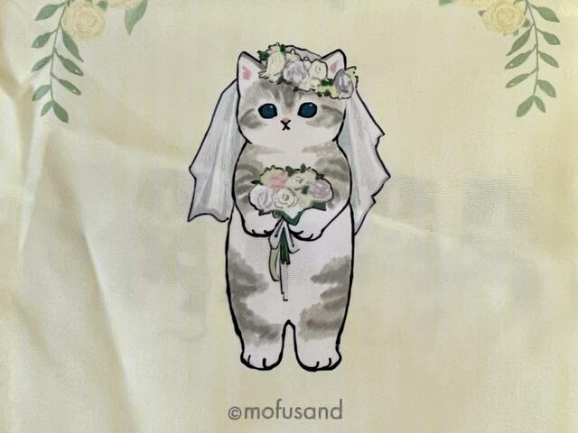 【Seria（セリア）】イラストはなんと花嫁になったにゃんこ！