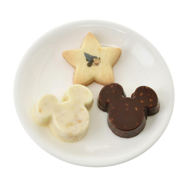 ミッキー クランチチョコレート・クッキー アソート 缶入り Walt Disney Fantasia2000 25th anniversary 1,500円