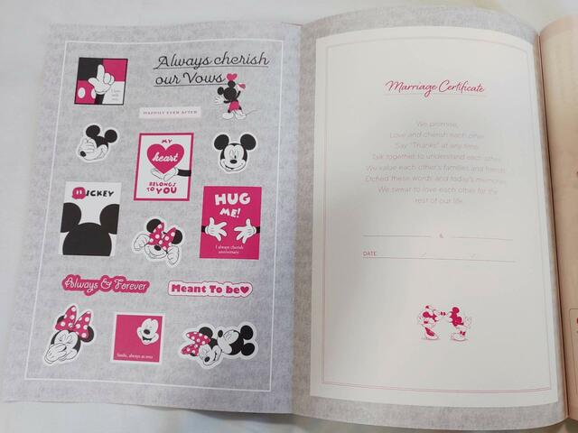 ミッキー&ミニーの誓いのシート付