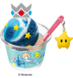 「ロゼッタ スペシャルダブルカップ」＜価格：スモールダブル：680円／レギュラーダブル：930円（税込）＞【【サーティワン×スーパーマリオギャラクシー】4月の新作コラボフレーバーは“コットンフルーツギャラクシー”！チコのチャーム付きカップも期間限定で登場！】