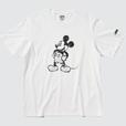 モノクローム ミッキーマウス アート バイ ジョシュア・ヴィーダス UT グラフィックTシャツ(半袖・レギュラーフィット) 1,500円