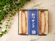 肉厚のロースカツを使用／かつサンド　605円税込