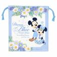 きんちゃく 850円｜サイズ：縦約23×横約20cm｜東京ディズニーリゾート「Disney Blue Ever After」グッズ｜発売日：2023年5月25日（木）｜販売店舗：東京ディズニーランド「ディズニー＆カンパニー」、東京ディズニーシー「ベッラ・ミンニ・コレクション」