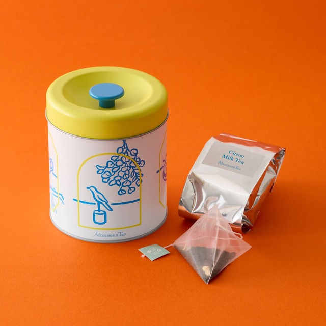 【アフタヌーンティー・ティールーム「ニューイヤーズバッグ2026」】限定デザインのキャニスター缶入り「シトロンミルクティー」