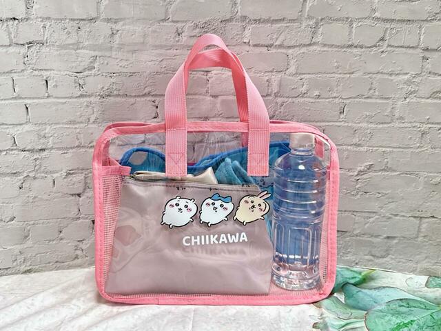 実際にサウナグッズを入れてみました！【アベイル×ちいかわ】「スパバッグ（ちいかわ＆ハチワレ＆うさぎ）」